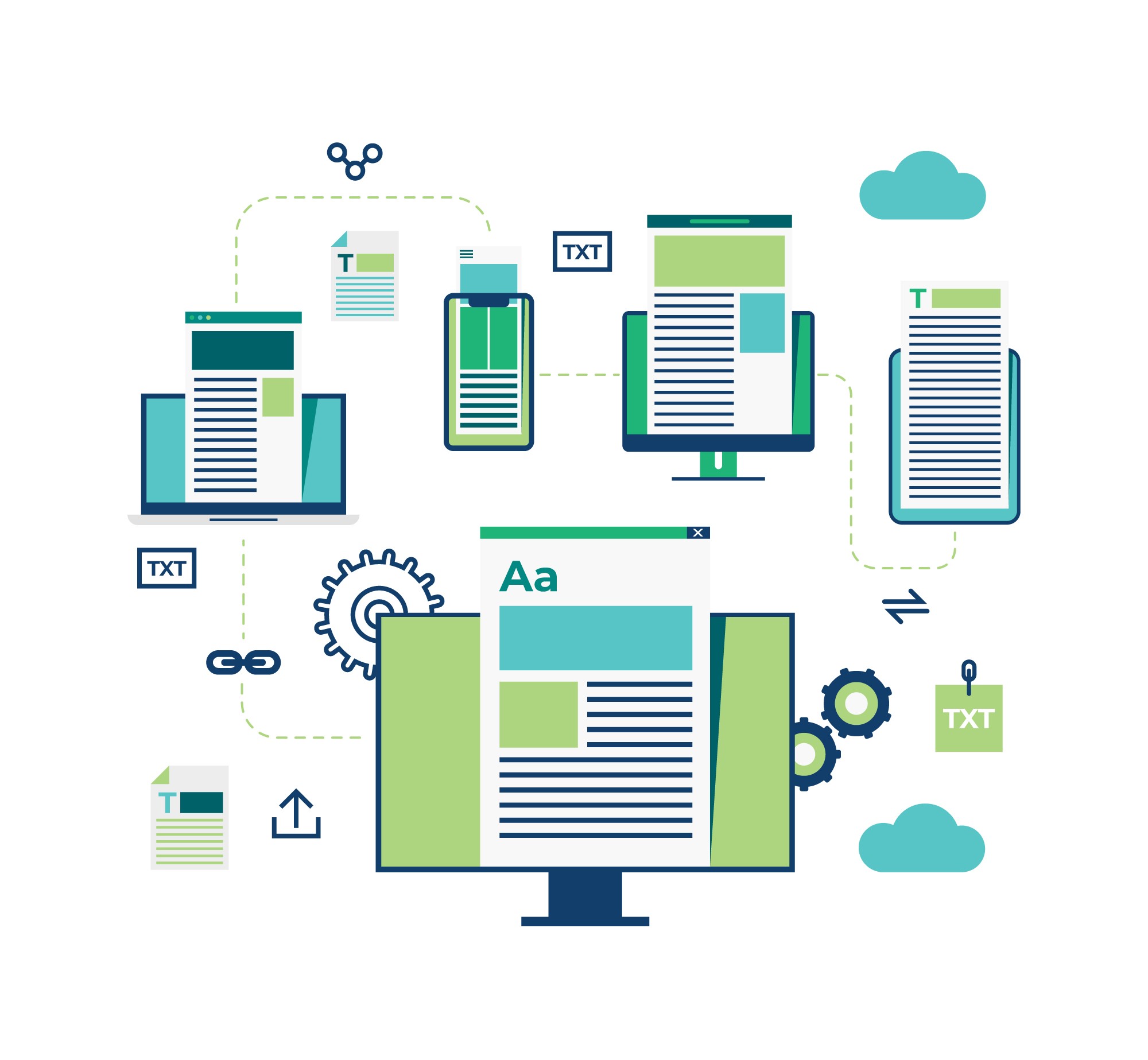Businessman examining decision tree with various career options and paths